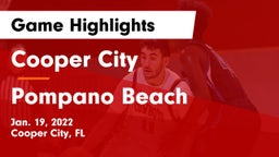 Cooper City  vs Pompano Beach  Game Highlights - Jan. 19, 2022