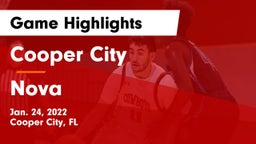 Cooper City  vs Nova  Game Highlights - Jan. 24, 2022