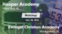 Matchup: Hooper Academy vs. Evangel Christian Academy  2016