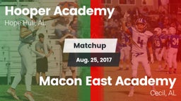 Matchup: Hooper Academy vs. Macon East Academy  2017