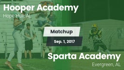 Matchup: Hooper Academy vs. Sparta Academy  2017