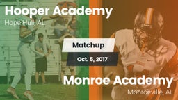 Matchup: Hooper Academy vs. Monroe Academy  2017