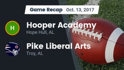 Recap: Hooper Academy  vs. Pike Liberal Arts  2017