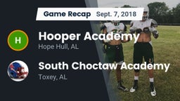 Recap: Hooper Academy  vs. South Choctaw Academy  2018