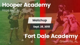 Matchup: Hooper Academy vs. Fort Dale Academy  2018