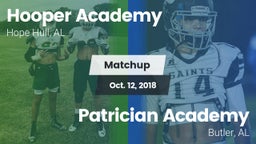 Matchup: Hooper Academy vs. Patrician Academy  2018