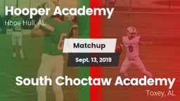 Matchup: Hooper Academy vs. South Choctaw Academy  2019