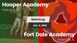 Matchup: Hooper Academy vs. Fort Dale Academy  2019