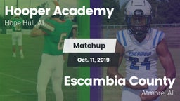 Matchup: Hooper Academy vs. Escambia County  2019