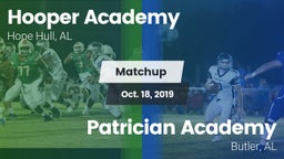 Matchup: Hooper Academy vs. Patrician Academy  2019