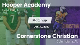 Matchup: Hooper Academy vs. Cornerstone Christian  2020