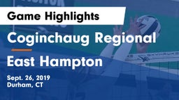 Coginchaug Regional  vs East Hampton  Game Highlights - Sept. 26, 2019