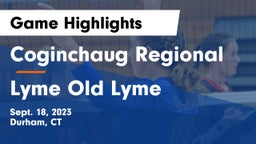 Coginchaug Regional  vs Lyme Old Lyme Game Highlights - Sept. 18, 2023