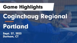 Coginchaug Regional  vs Portland   Game Highlights - Sept. 27, 2023