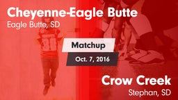 Matchup: Cheyenne-Eagle Butte vs. Crow Creek  2016