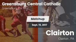 Matchup: Greensburg Cent Cath vs. Clairton  2017