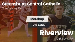 Matchup: Greensburg Cent Cath vs. Riverview  2017