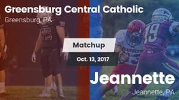 Matchup: Greensburg Cent Cath vs. Jeannette  2017