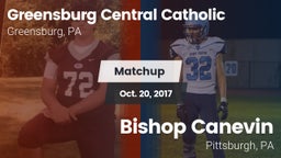 Matchup: Greensburg Cent Cath vs. Bishop Canevin  2017