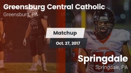 Matchup: Greensburg Cent Cath vs. Springdale  2017