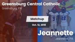 Matchup: Greensburg Cent Cath vs. Jeannette  2018