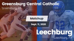 Matchup: Greensburg Cent Cath vs. Leechburg  2020
