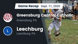 Recap: Greensburg Central Catholic  vs. Leechburg  2020