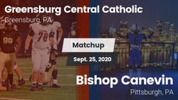 Matchup: Greensburg Cent Cath vs. Bishop Canevin  2020
