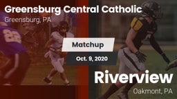 Matchup: Greensburg Cent Cath vs. Riverview  2020