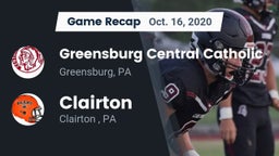 Recap: Greensburg Central Catholic  vs. Clairton  2020