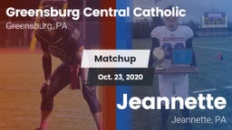 Matchup: Greensburg Cent Cath vs. Jeannette  2020