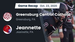 Recap: Greensburg Central Catholic  vs. Jeannette  2020