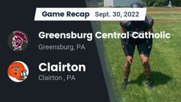 Recap: Greensburg Central Catholic  vs. Clairton  2022