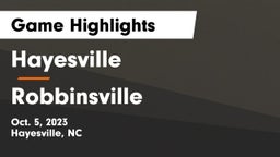 Hayesville vs Robbinsville  Game Highlights - Oct. 5, 2023