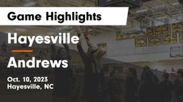 Hayesville vs Andrews  Game Highlights - Oct. 10, 2023
