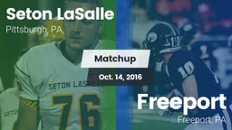 Matchup: Seton LaSalle vs. Freeport  2016