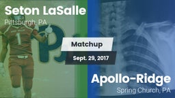 Matchup: Seton LaSalle vs. Apollo-Ridge  2017