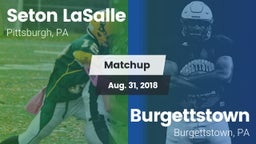 Matchup: Seton LaSalle vs. Burgettstown  2018