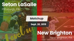 Matchup: Seton LaSalle vs. New Brighton  2019