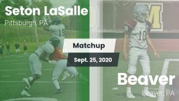 Matchup: Seton LaSalle vs. Beaver  2020