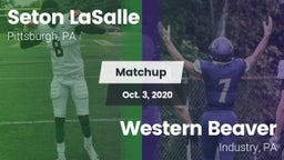 Matchup: Seton LaSalle vs. Western Beaver  2020