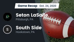 Recap: Seton LaSalle  vs. South Side  2020