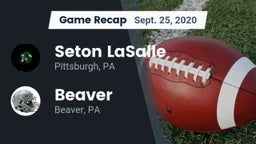 Recap: Seton LaSalle  vs. Beaver  2020