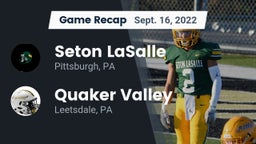 Recap: Seton LaSalle  vs. Quaker Valley  2022