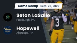 Recap: Seton LaSalle  vs. Hopewell  2022