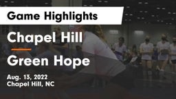 Chapel Hill  vs Green Hope Game Highlights - Aug. 13, 2022