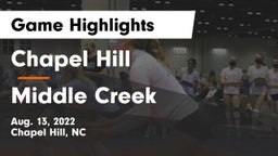 Chapel Hill  vs Middle Creek  Game Highlights - Aug. 13, 2022