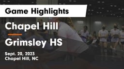 Chapel Hill  vs Grimsley HS Game Highlights - Sept. 20, 2023
