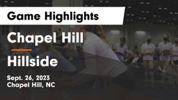 Chapel Hill  vs Hillside  Game Highlights - Sept. 26, 2023