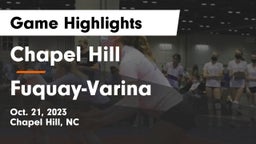 Chapel Hill  vs Fuquay-Varina  Game Highlights - Oct. 21, 2023